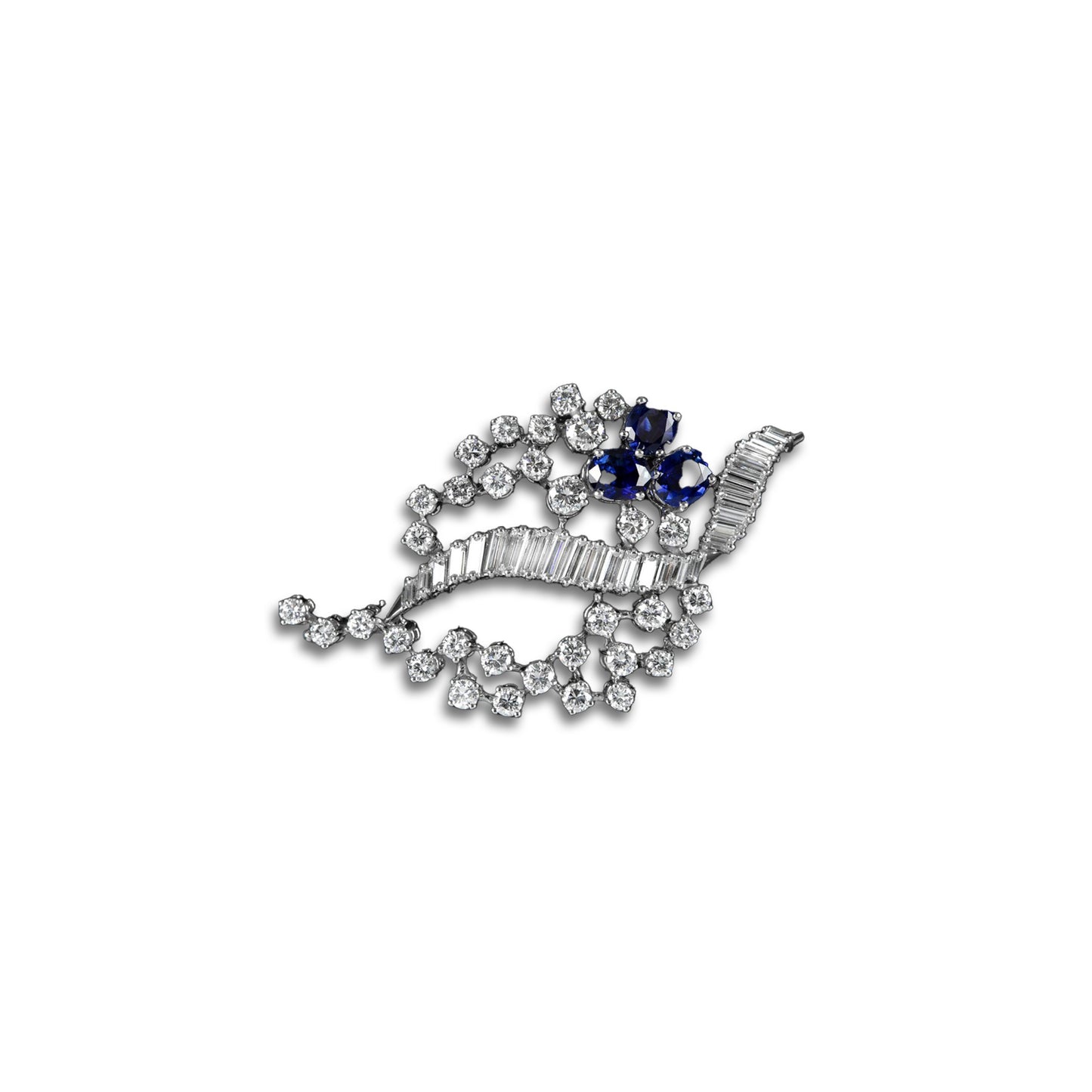 Carl Bucherer Diamond and Sapphire Brooch