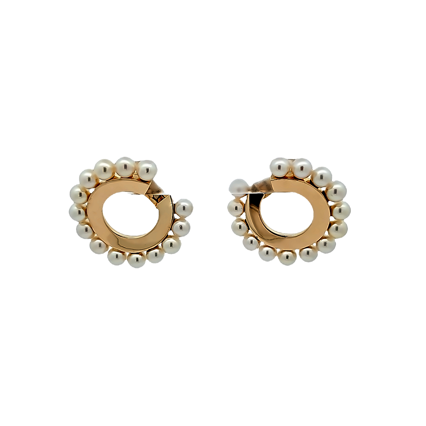 Poiray Pearl Hoop Earrings