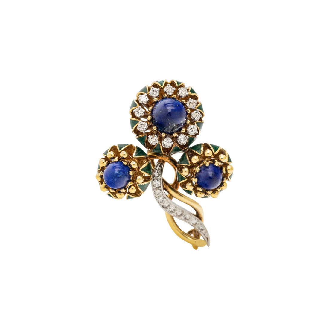 La Triomphe Lapis Lazuli Brooch