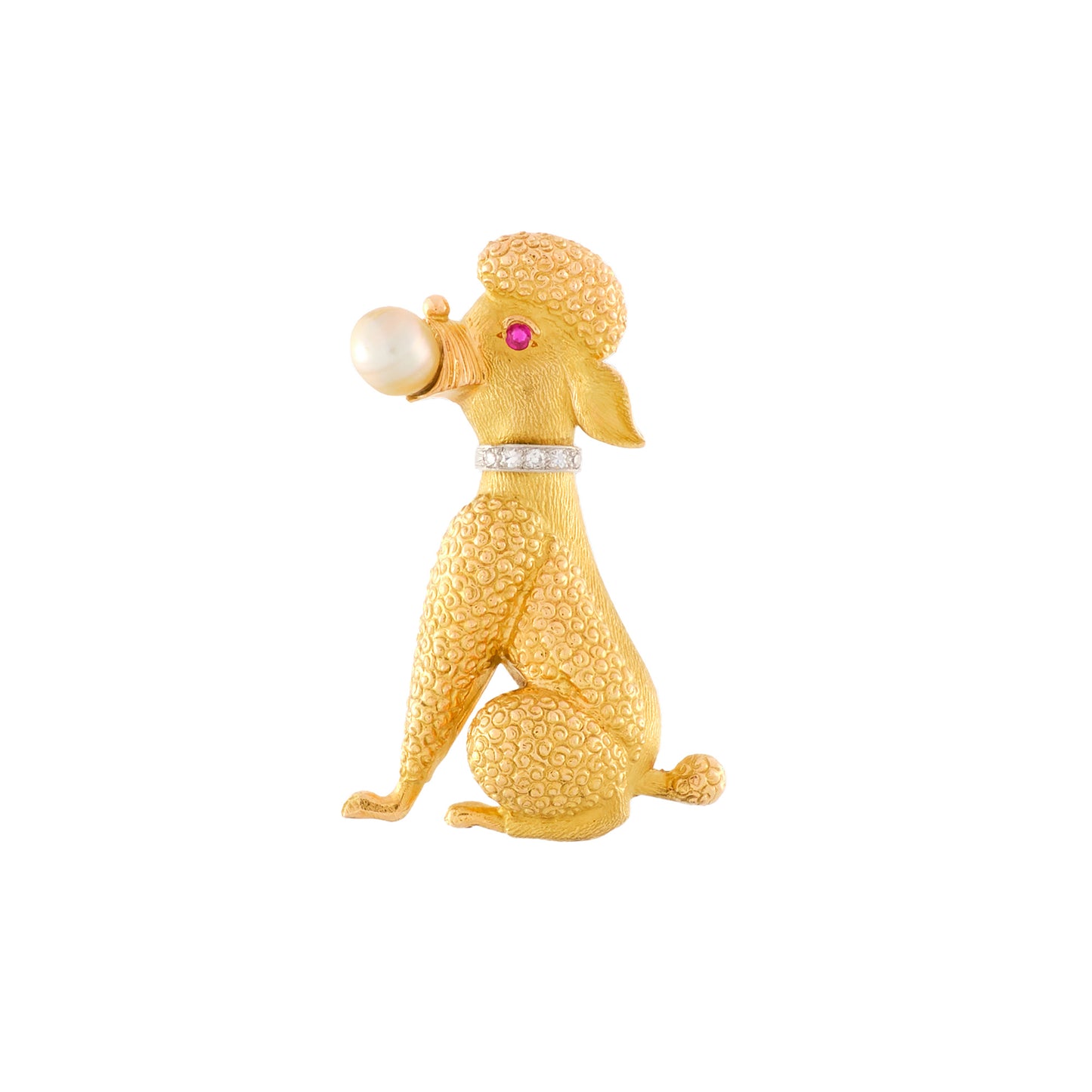 Vintage French Poodle Brooch