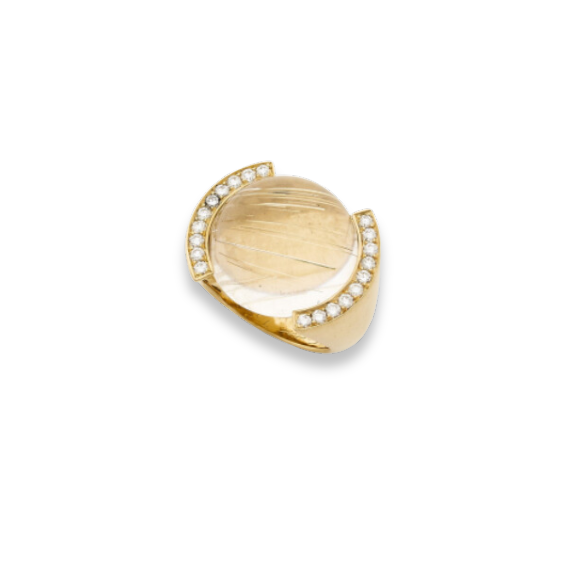 Cartier "So Pretty" Rutile Quartz Ring