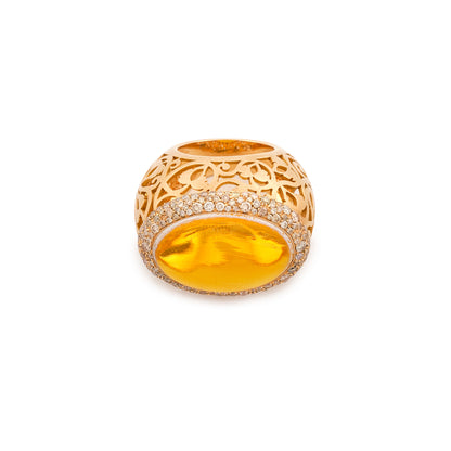 Pomellato Amber Arabesque Dome Ring