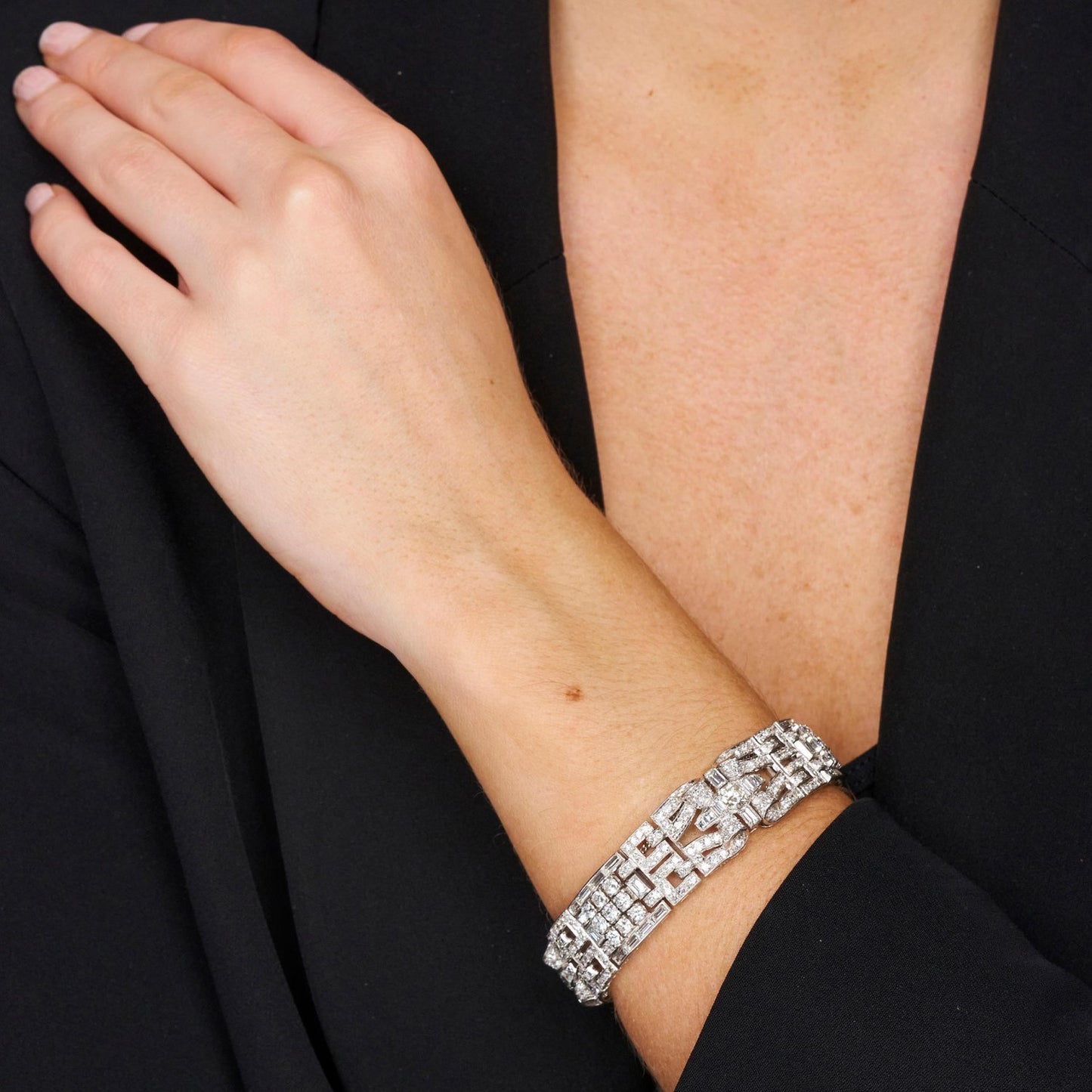 Art Deco Platinum Bracelet