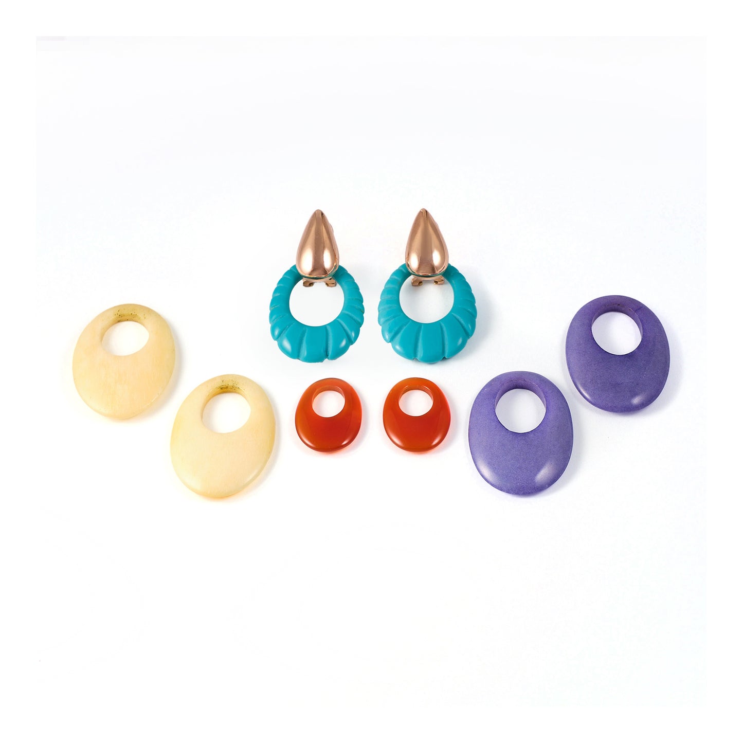 Vintage Multicolour Exchangeable Earrings