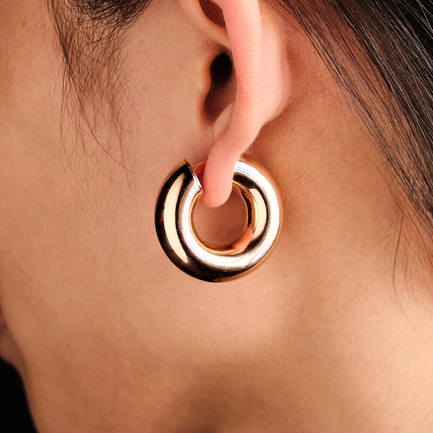 Vintage Earrings and Dome Ring