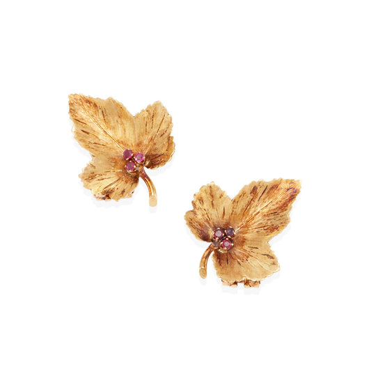 Tiffany & Co Leaf Earrings