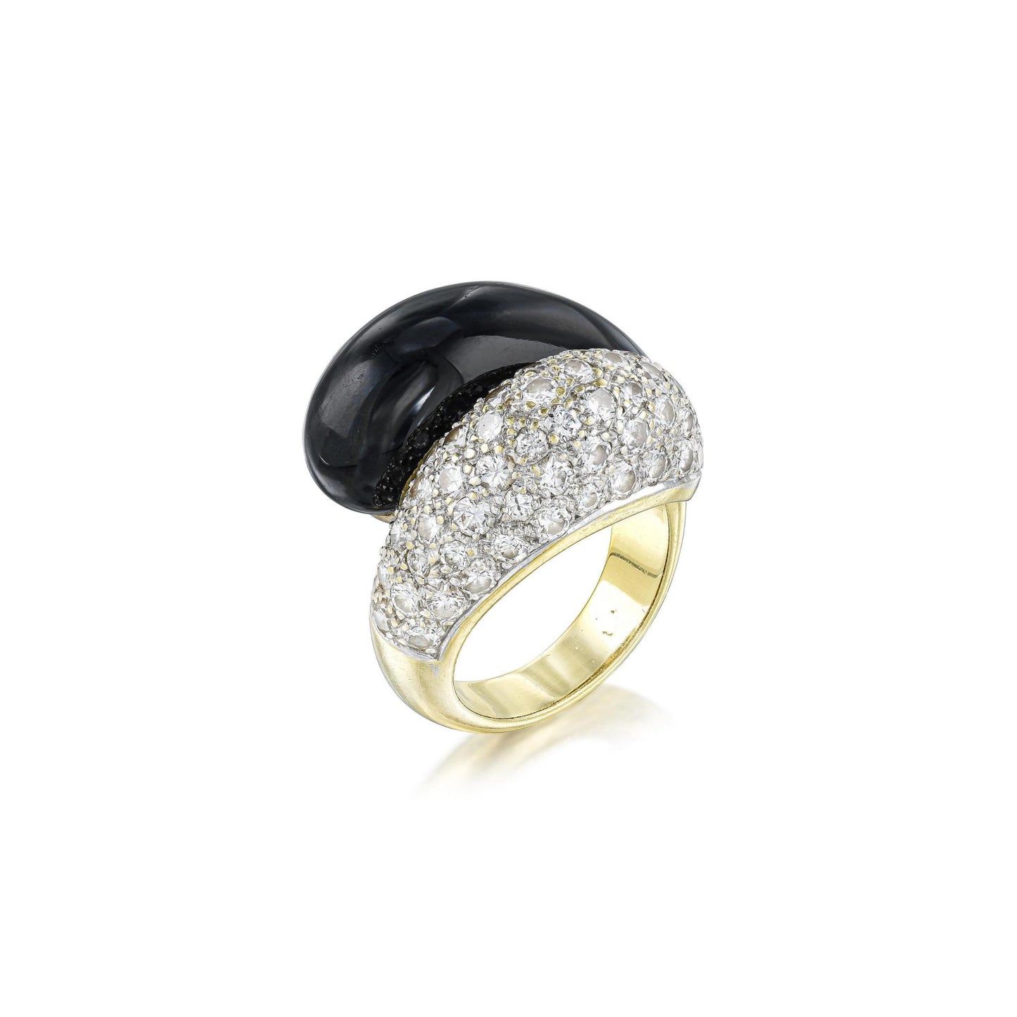 Vintage Onyx and Diamond Ring