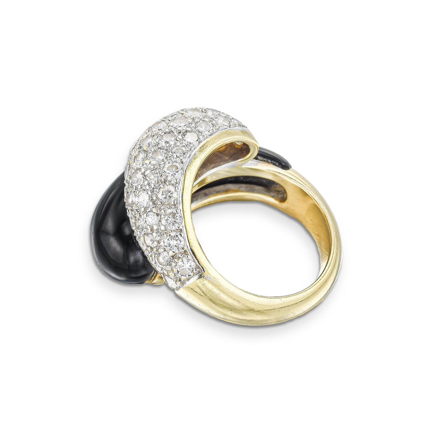 Vintage Onyx and Diamond Ring