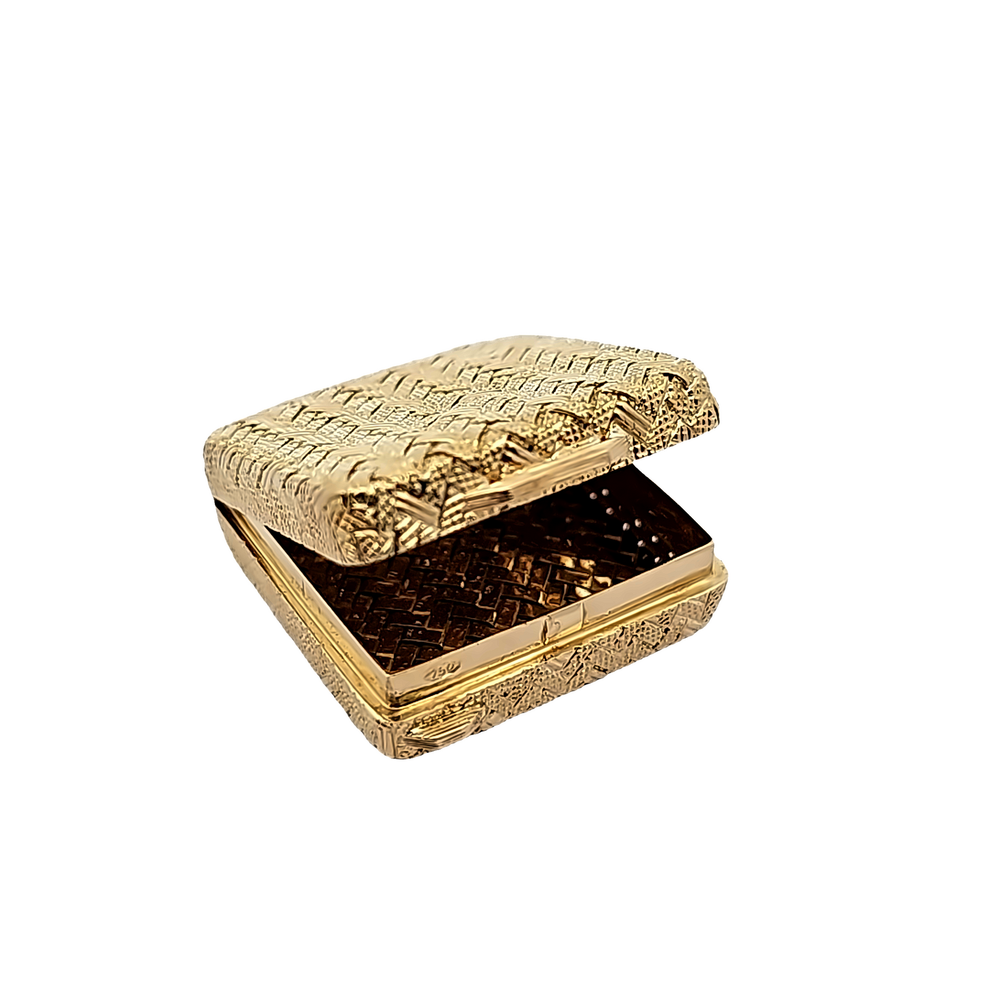 Vintage Gold Pill Box