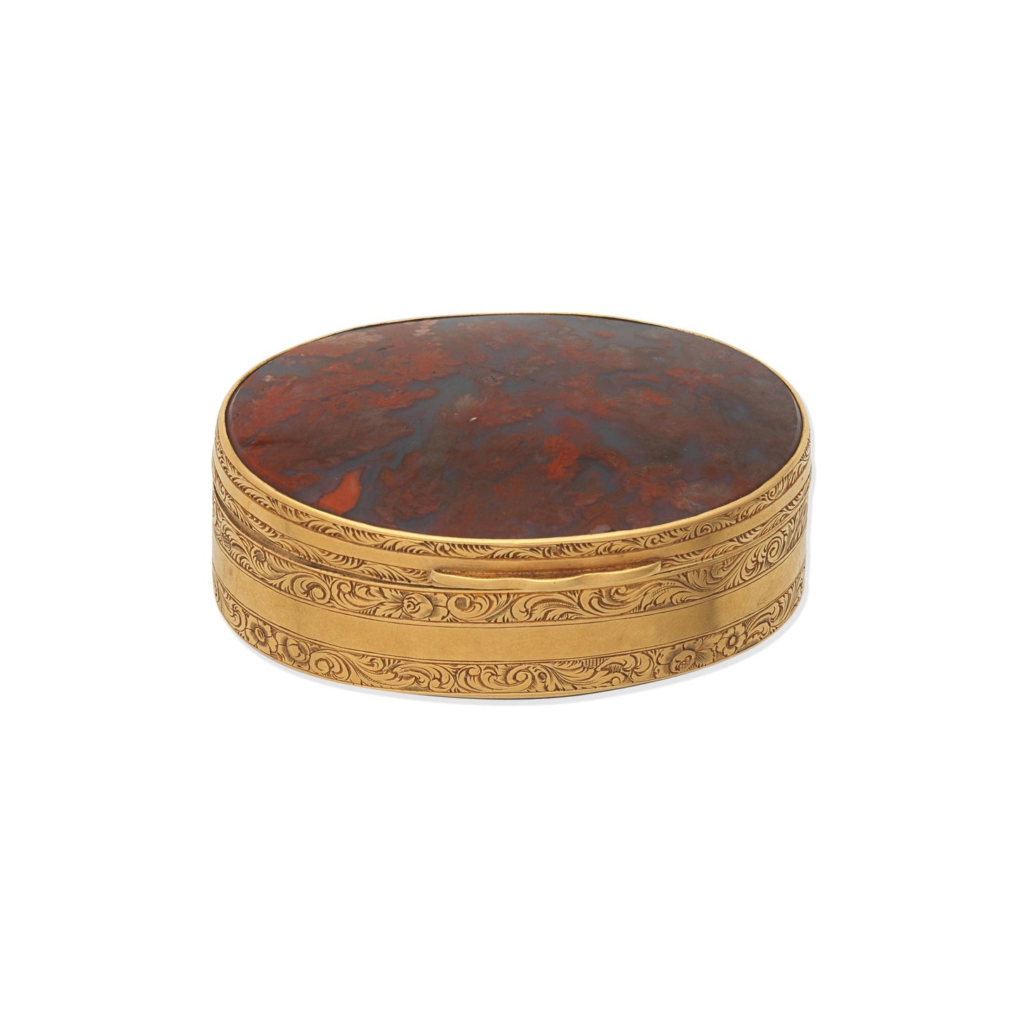 Vintage Agate Pill Box