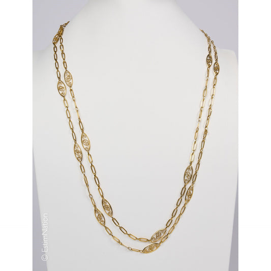 Vintage Long Gold Chain