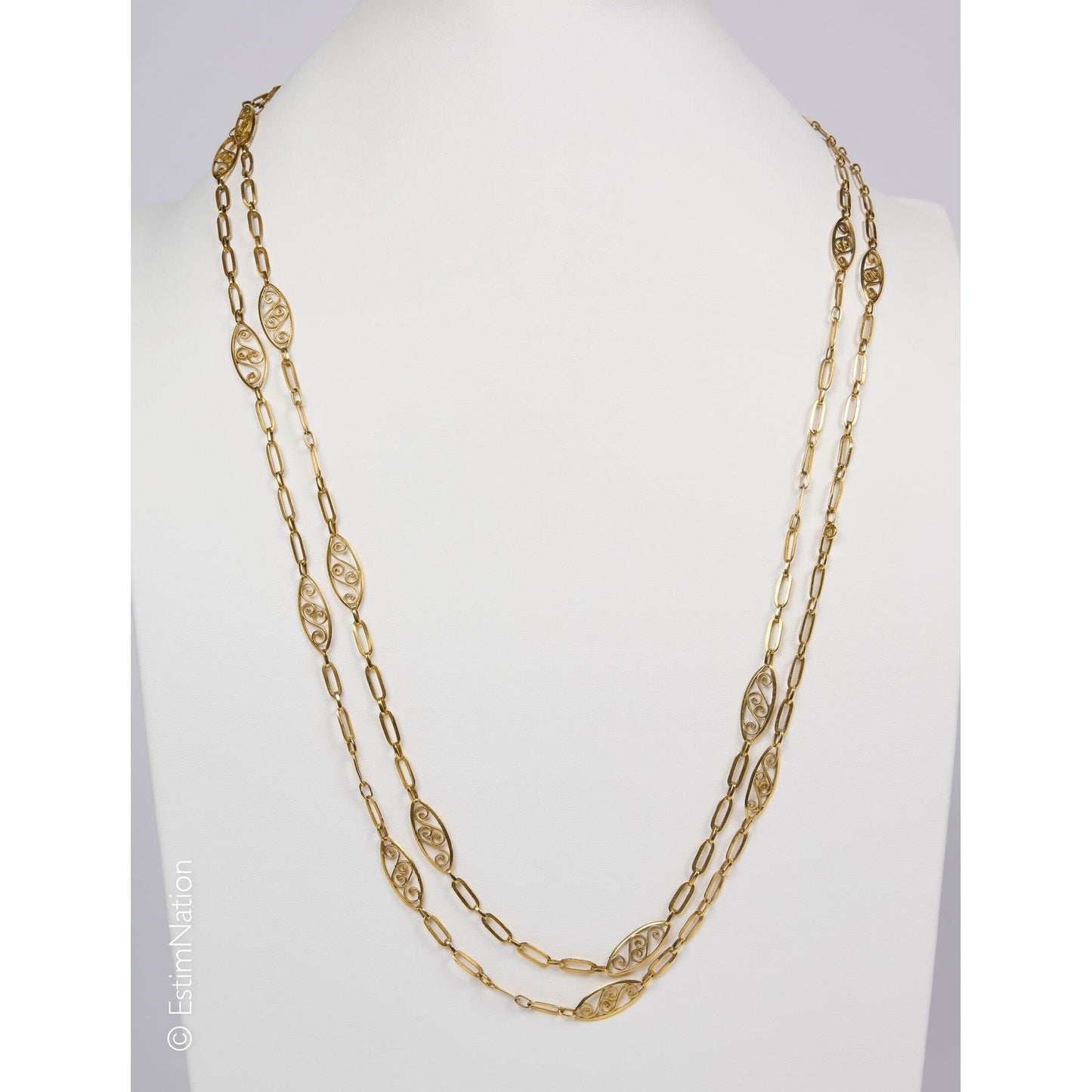 Vintage Long Gold Chain
