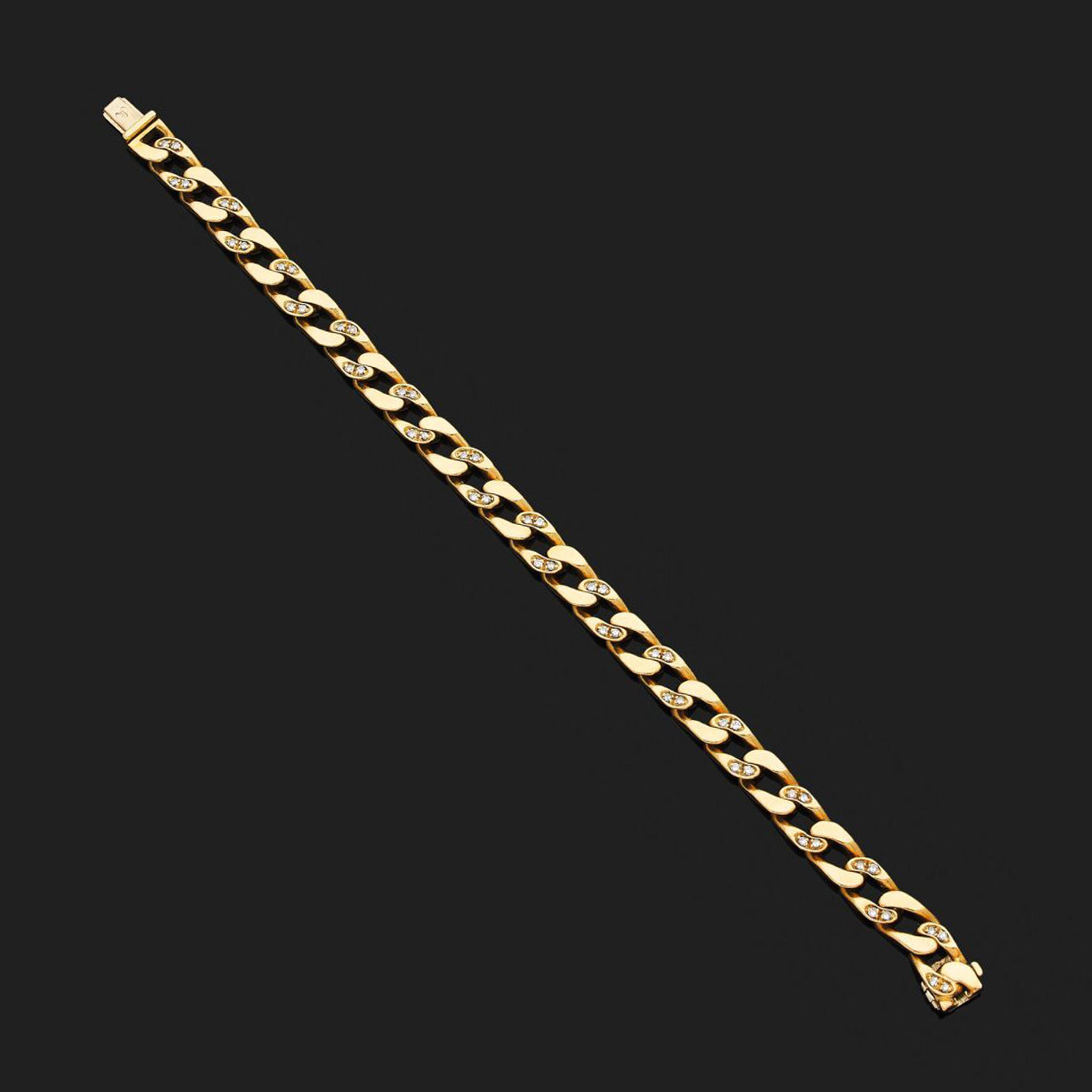 Fred Gold and Diamond Link Bracelet