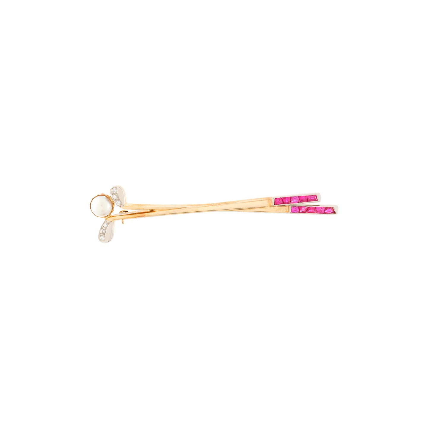Vintage Gold Club Brooch