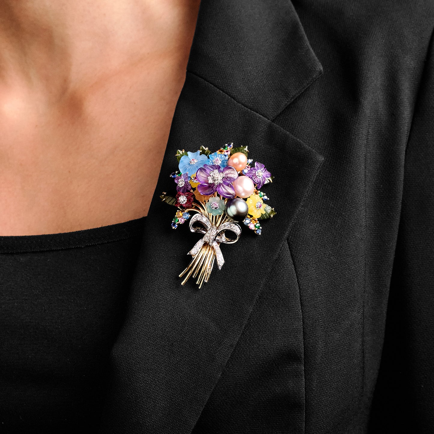 Santa'Gostino Bouquet Brooch