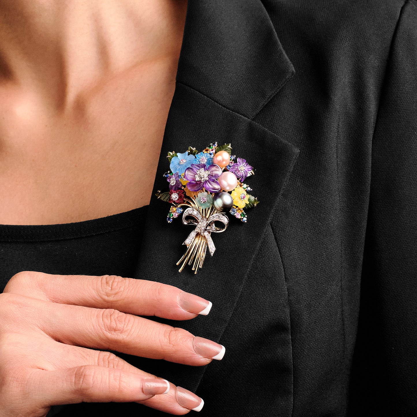 Santa'Gostino Bouquet Brooch