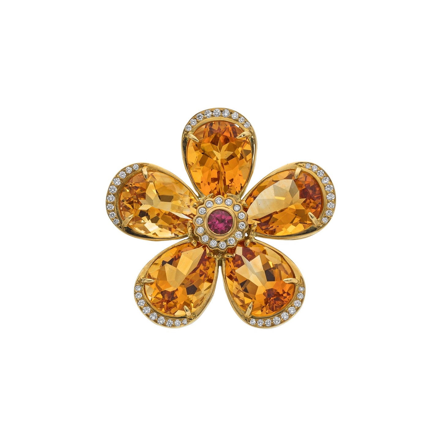 Tiffany & Co. Citrine Pendant Brooch