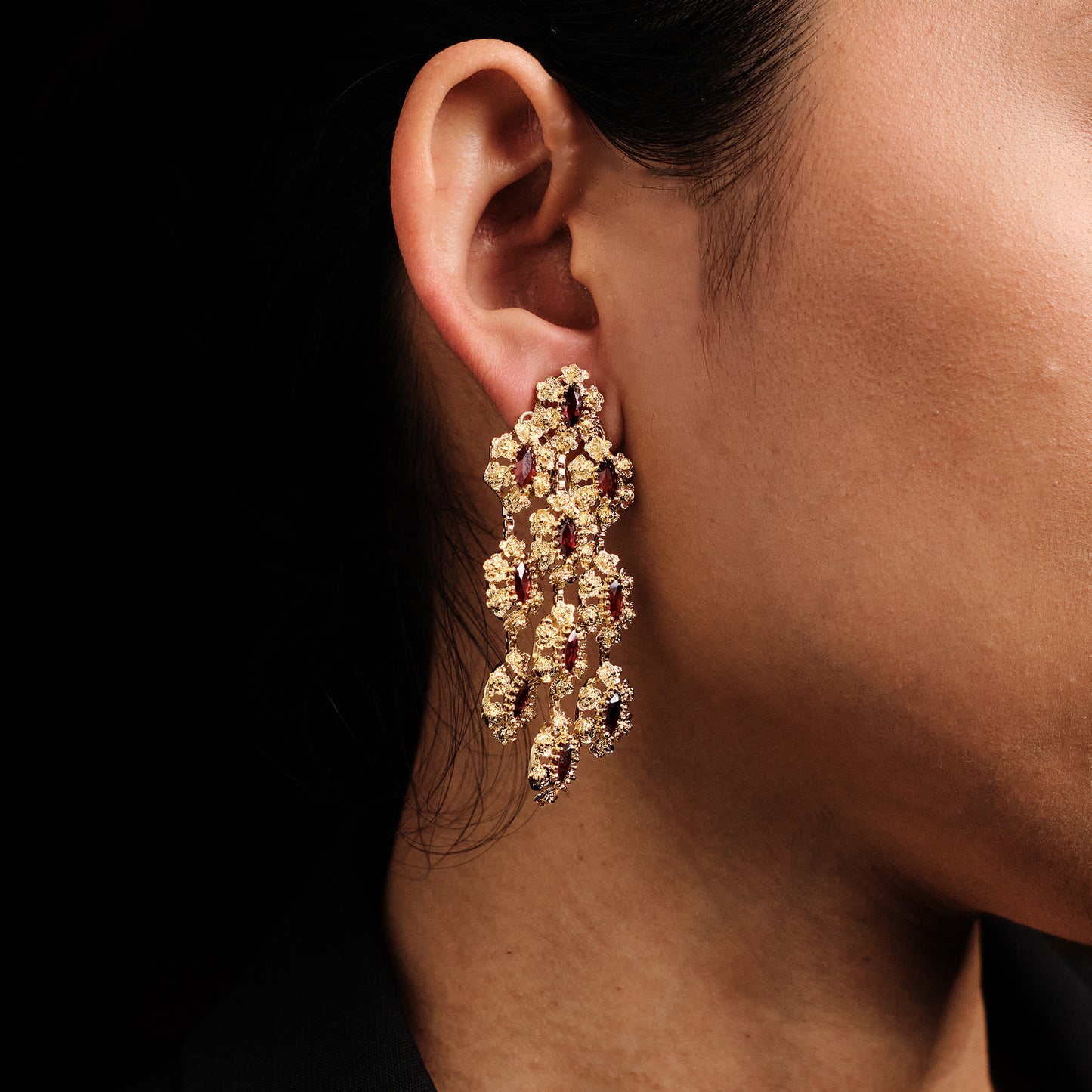 Jean Ete Garnet Earrings