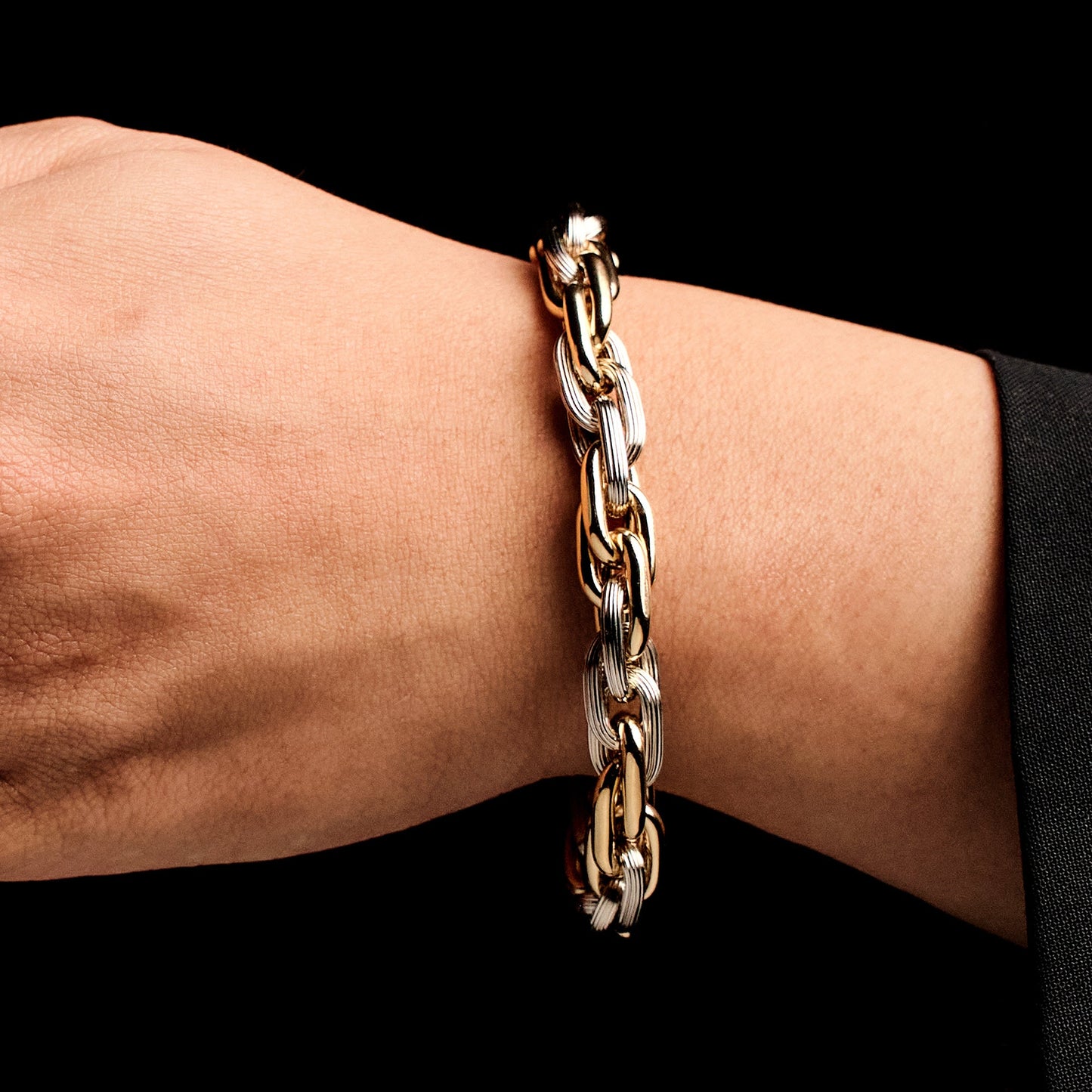 Vintage French Bicolor Bracelet