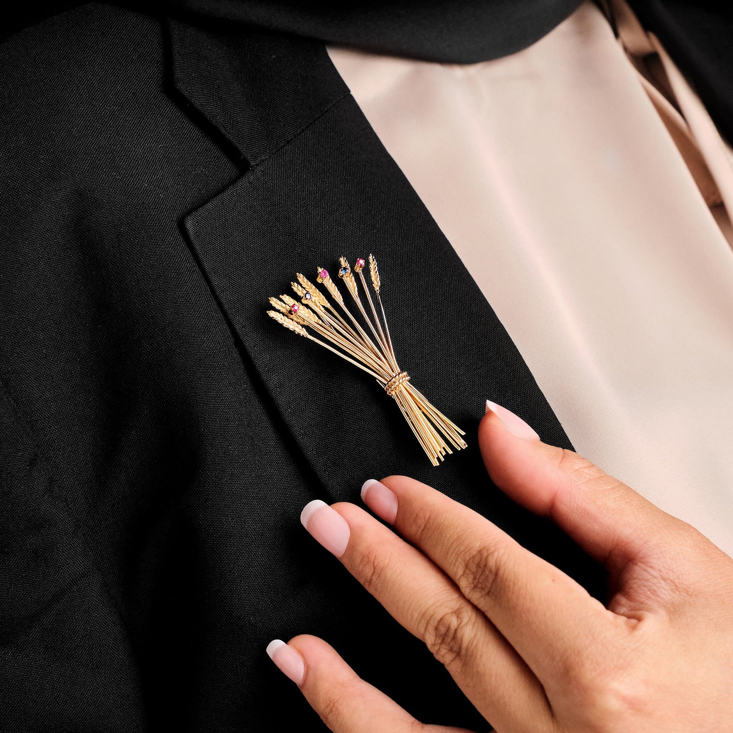 Vintage French Bouquet Brooch