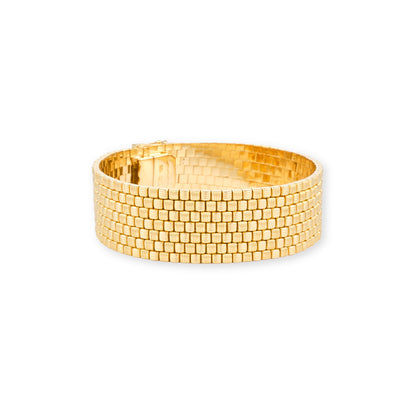Vintage Gold Textured Bracelet