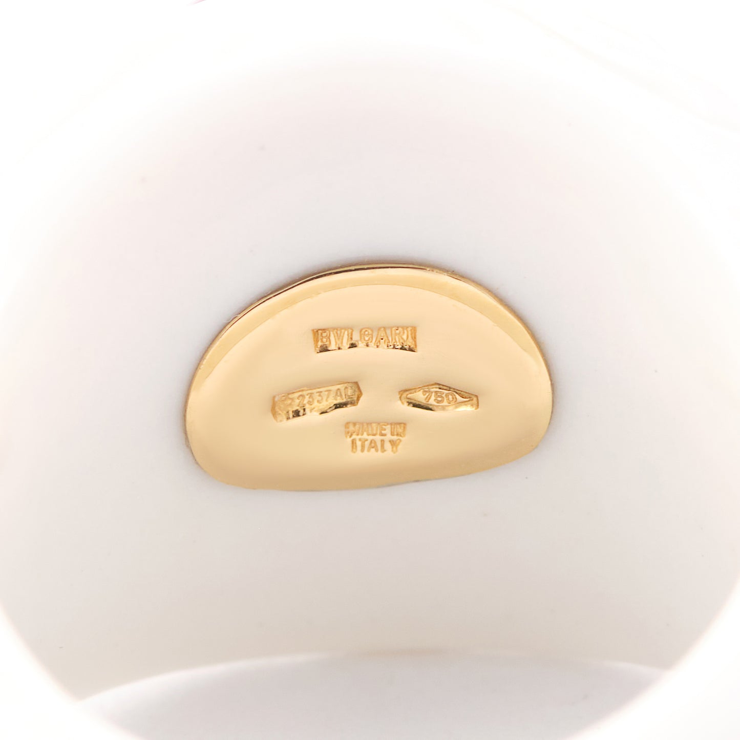 Bvlgari Ceramic and Gold Ring