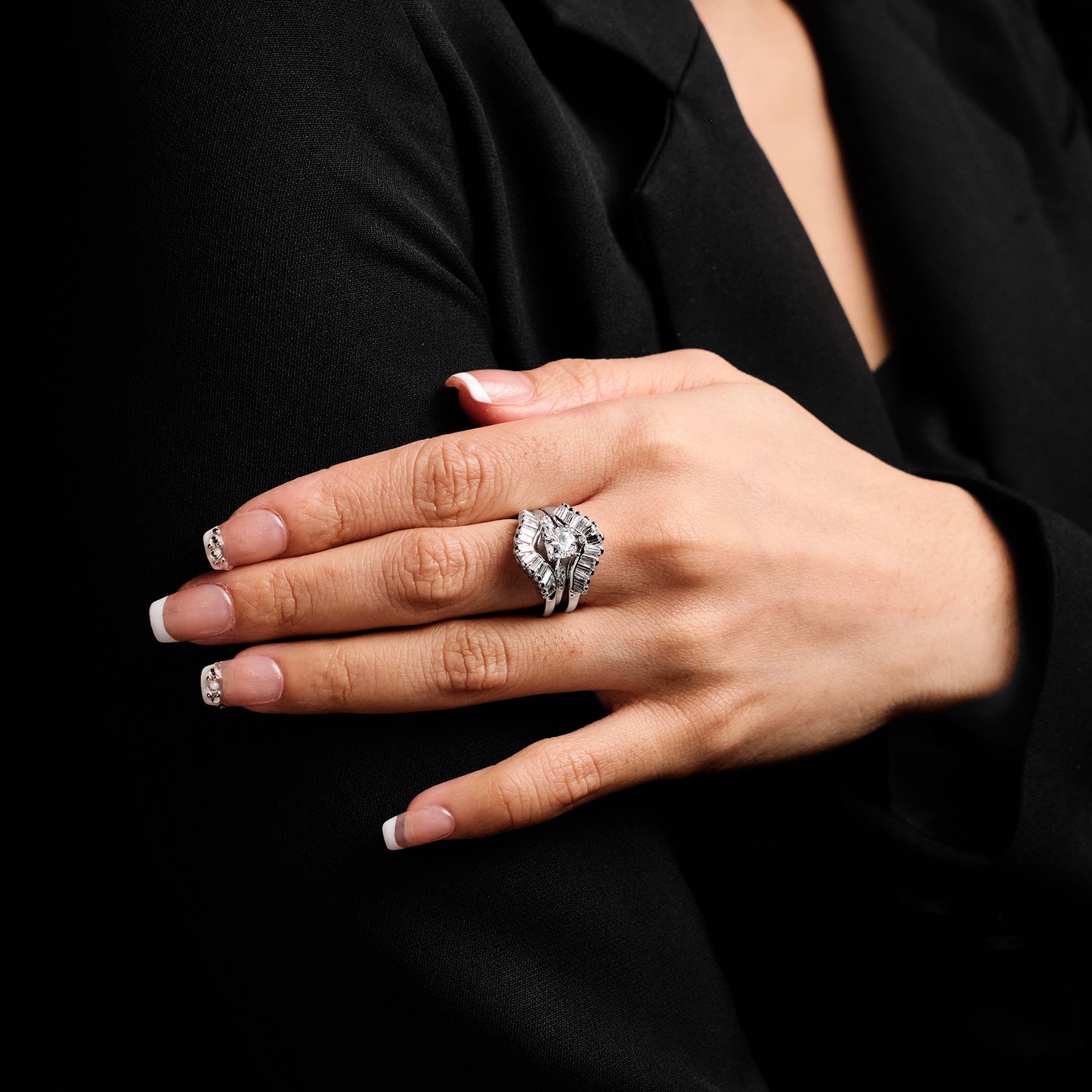 Vintage Diamond Jacket Ring