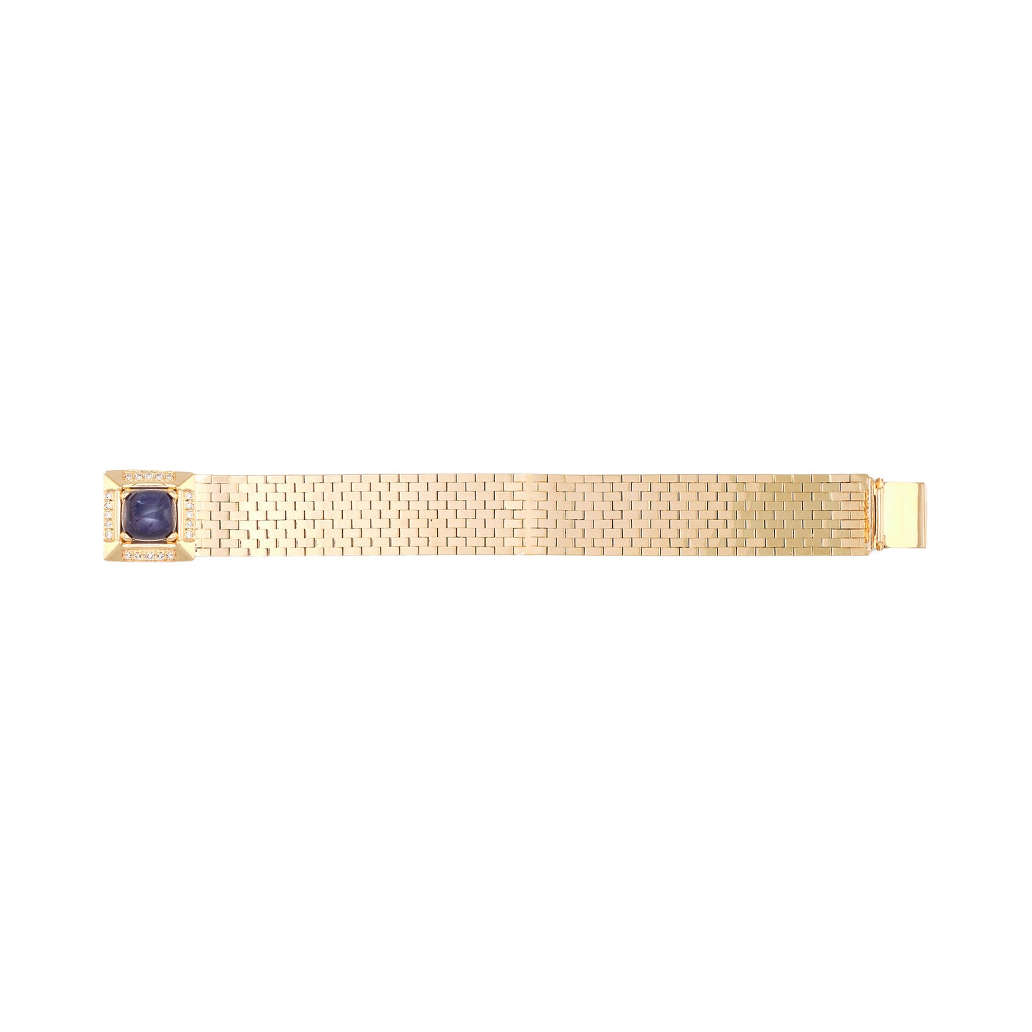 Vintage Iolite and Diamond Bracelet