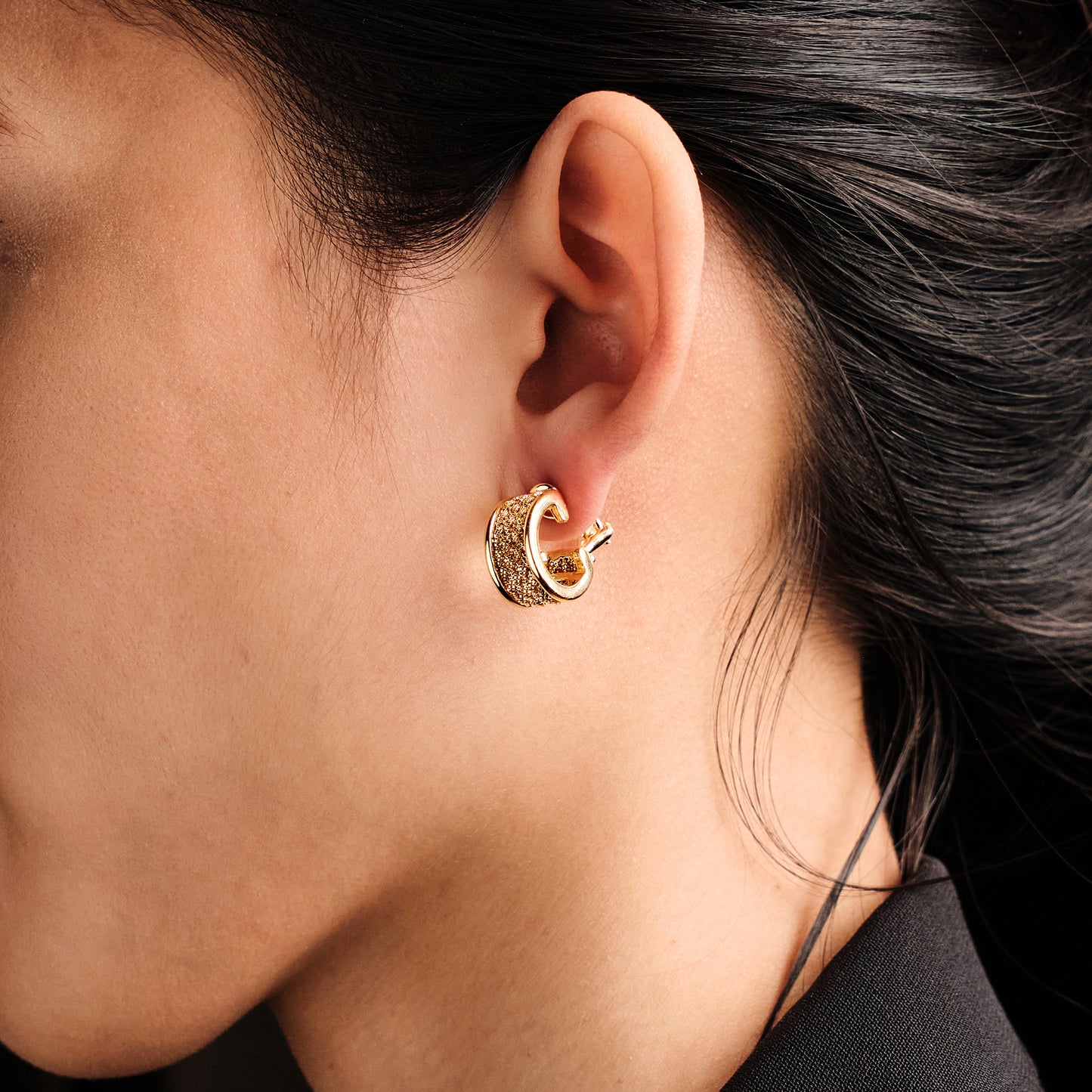 Yuri Ichihashi Gold Earrings