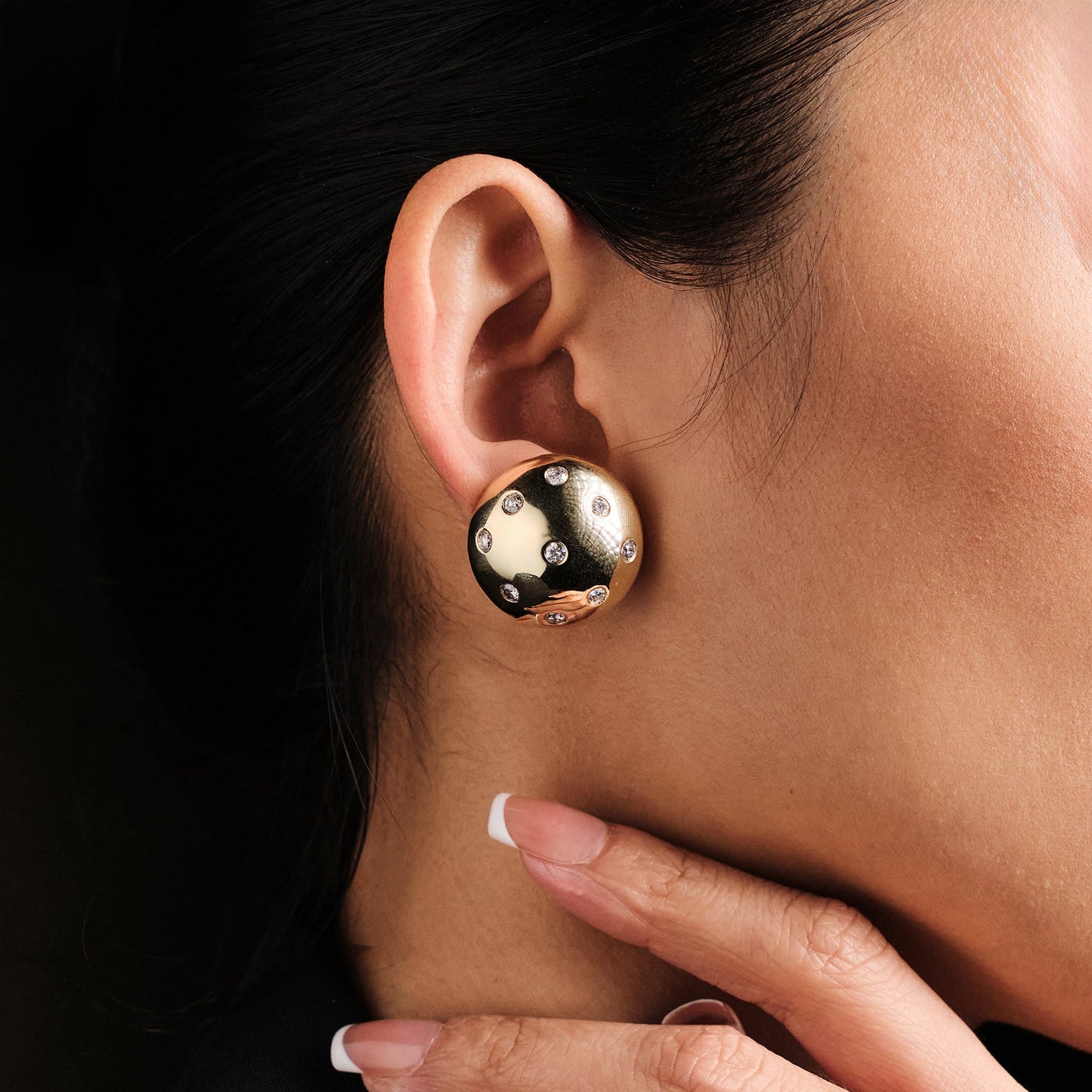 Vintage Dome Earrings