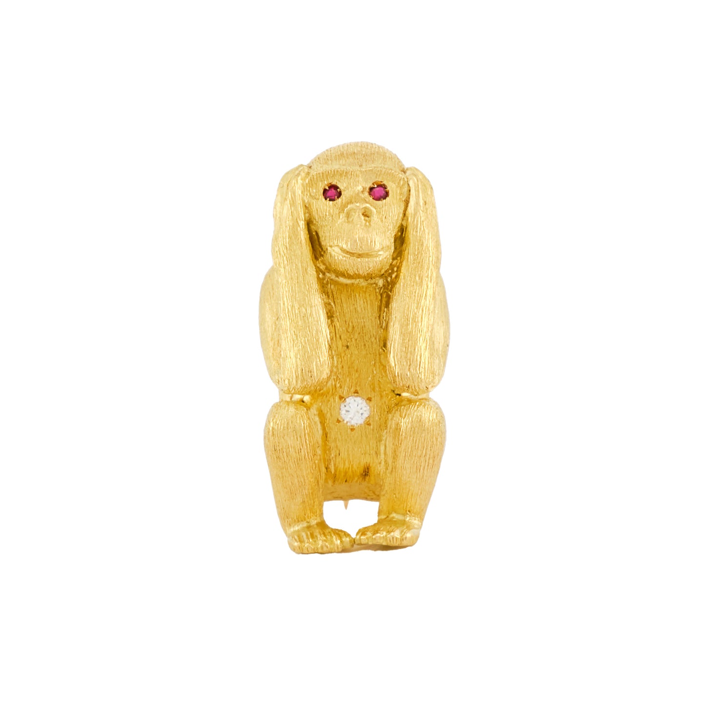 Vintage Three-Monkey Brooch