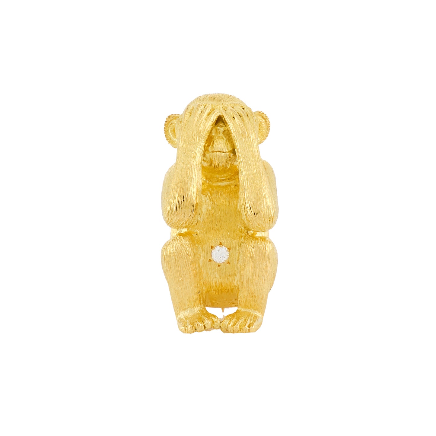 Vintage Three-Monkey Brooch