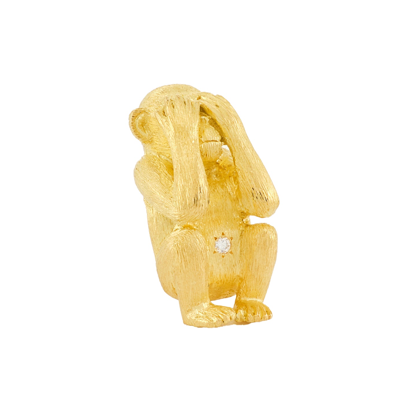Vintage Three-Monkey Brooch