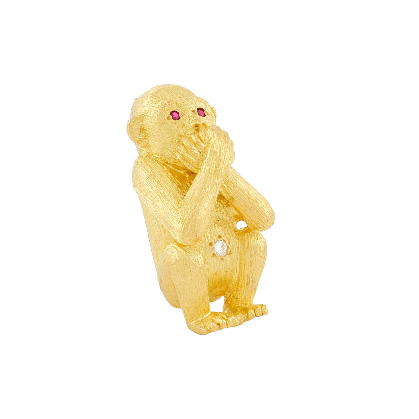 Vintage Three-Monkey Brooch