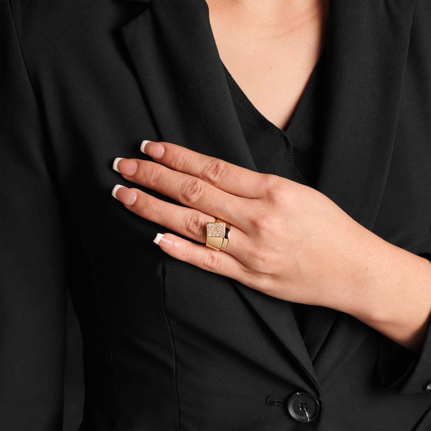 Vintage Drapery Style Ring