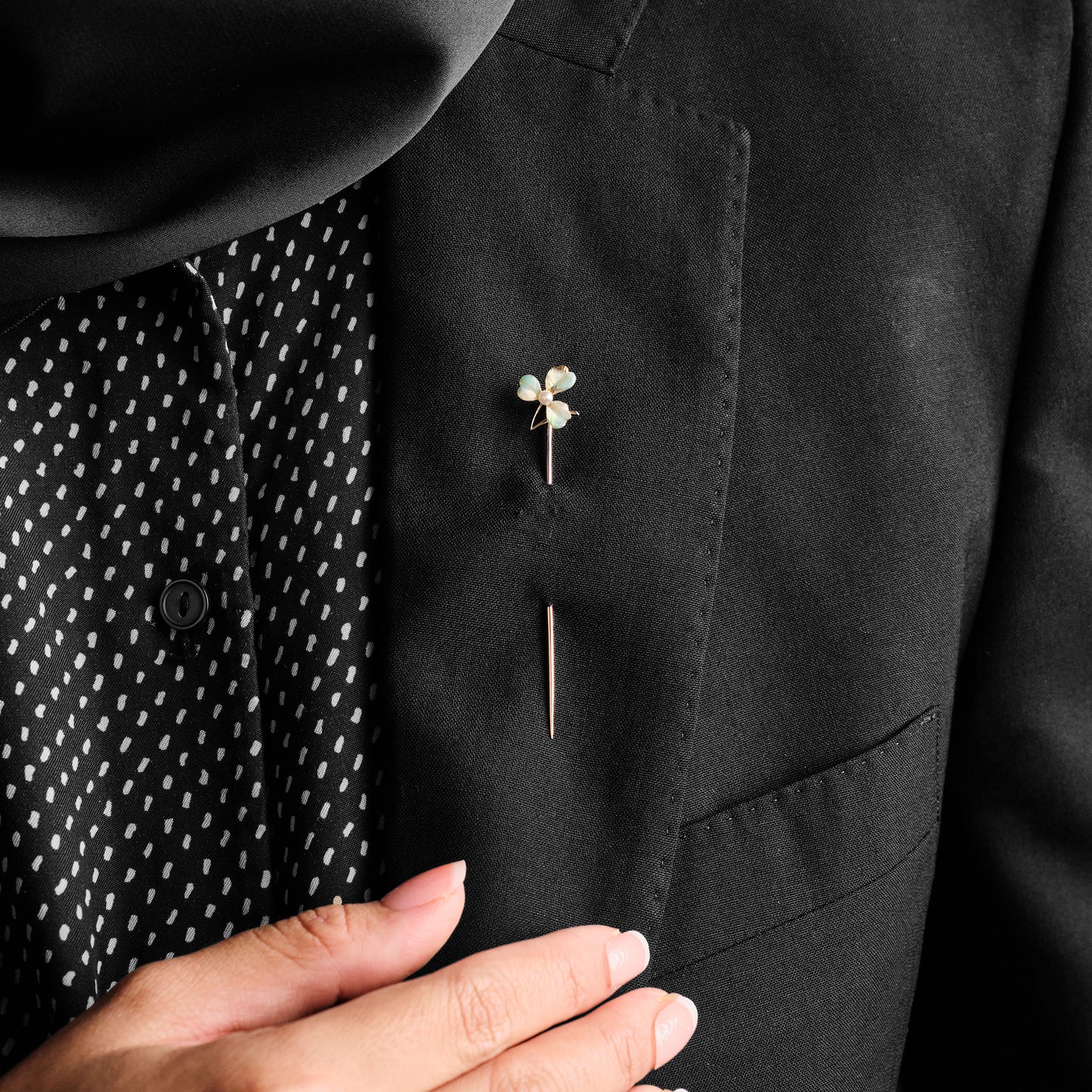 Antique Flower Stick Pin
