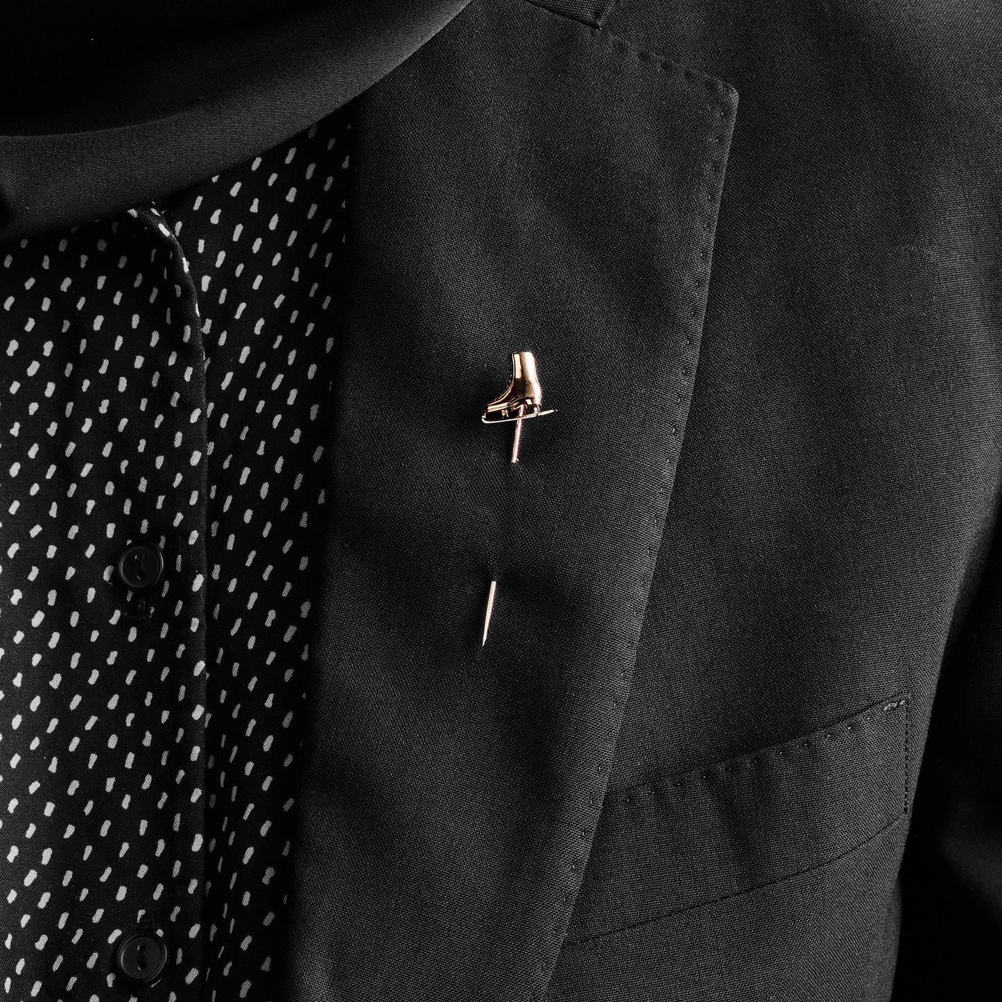 Antique Skating Shoe Stick Pin