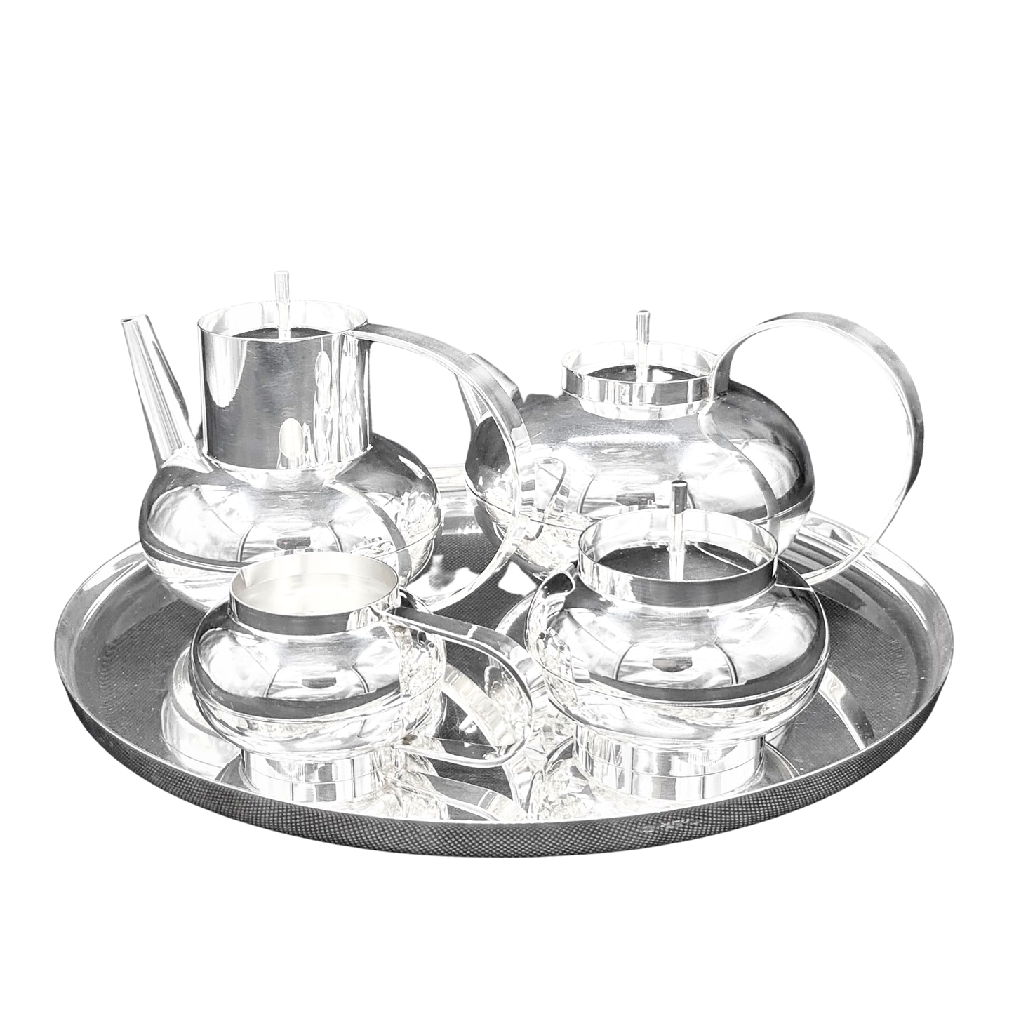 Christofle 5 piece tea set Ceylan