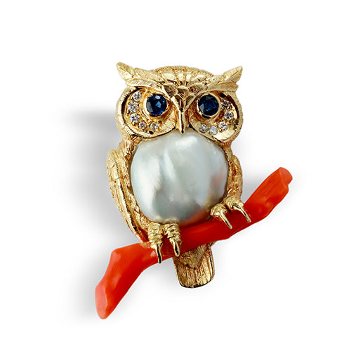 Owl Brooch