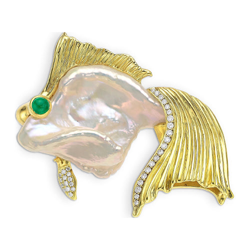 A&Z Fish Peal Brooch