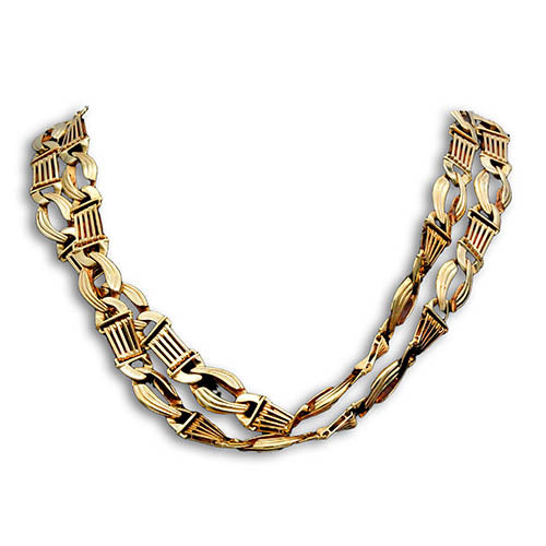 Vintage Italian Long Gold Chain