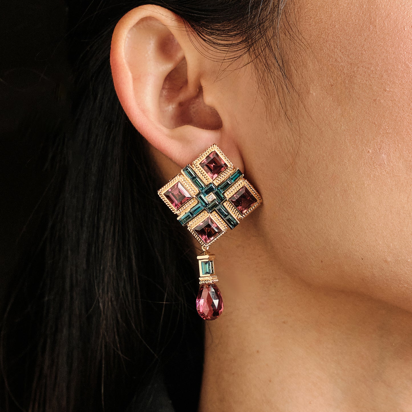 Bakhache Coloured Stones Earrings