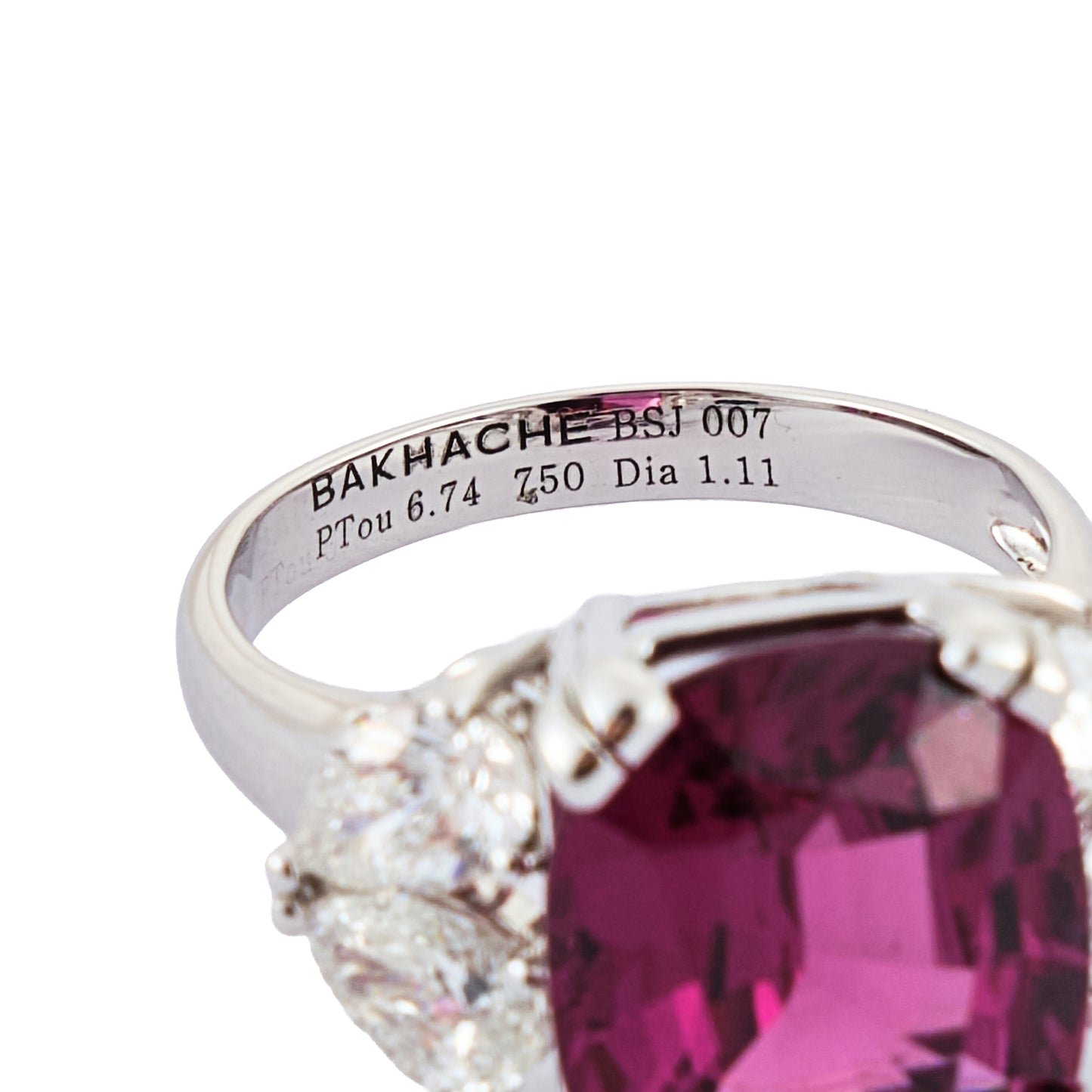 Bakhache Pink Tourmaline Ring