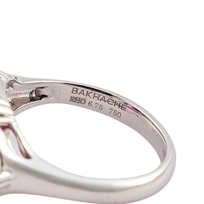 Bakhache Rhodolite and Diamonds Ring