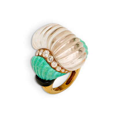 Andre Vassort Rock Crystal Ring