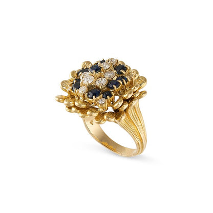 Kutchinsky Sapphire & Diamond Ring