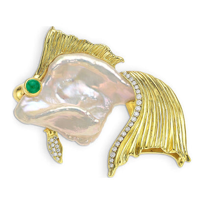 A&Z Fish Peal Brooch