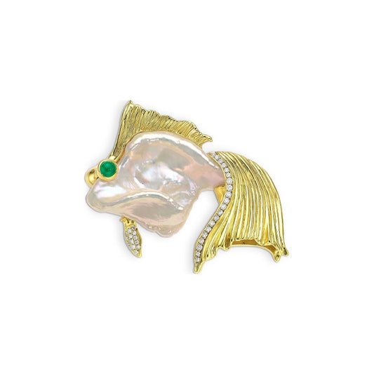 A&Z Fish Peal Brooch