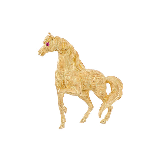 Vintage Italian Horse Brooch