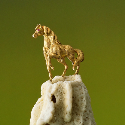 Vintage Italian Horse Brooch